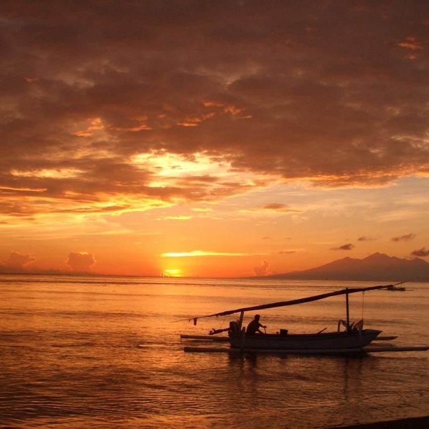 Sunrise at the ocean