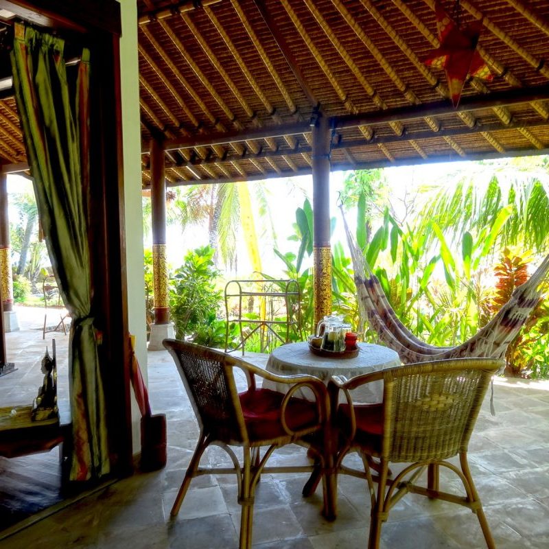 Private terrasse of our Jasmine Room