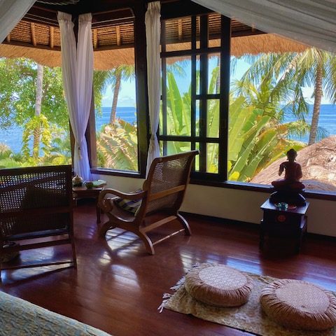 Moonlight room with a special view